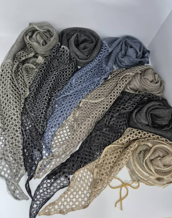 شال طرح ماهی شاین دار وارداتی کیفیت کار تضمینی