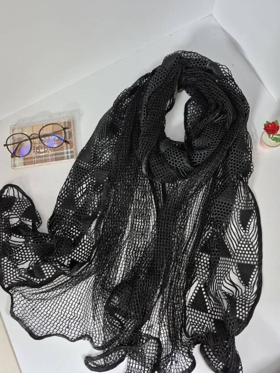 شال حصیری طرح دار وارداتی کیفیت عالی سر خور عالی