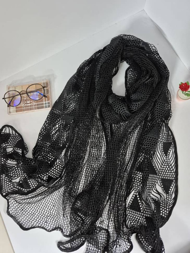 شال حصیری طرح دار وارداتی کیفیت عالی سر خور عالی