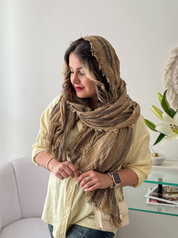 شال کنفی دور ریش وارداتی در رنگبندی جذاب