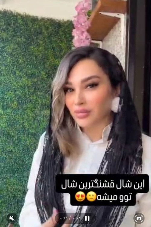 شال رینگی لبه ریش دار با کیفیت عال در مجموعه خانم شال