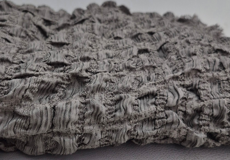 شال پلیسه لبه ریش پفکی