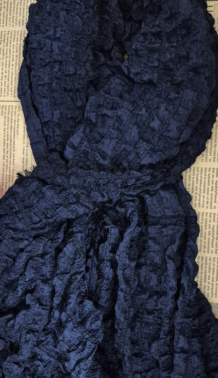 شال پلیسه لبه ریش دار پفکی در رنگهای متنوع