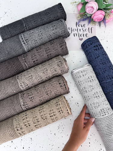 شال حصیری دو تیکه پولکی مزونی وارداتی