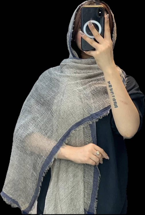 شال حصیری دور قاب وارداتی سر خور عالی فقطدر مجموعه خانم شال یا ladysscarf