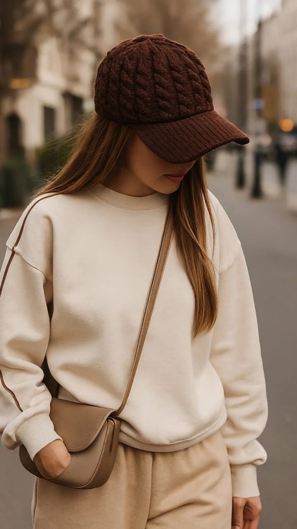 کلاه بافت نقابدار