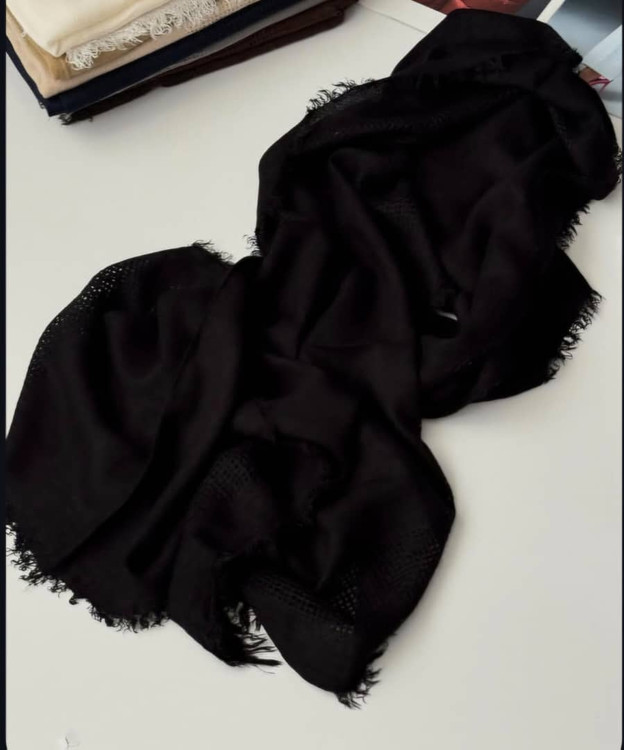 شال حصیری وارداتی مشکی بدون قاب سر خور عالی