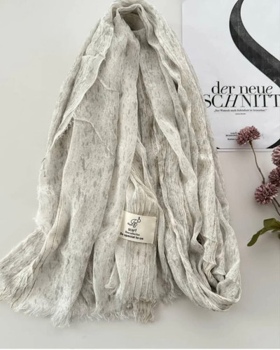 شال نخ پنبه دور ریش وارداتی مخصوص استایلهای روزانه مجالس و مهمانیها