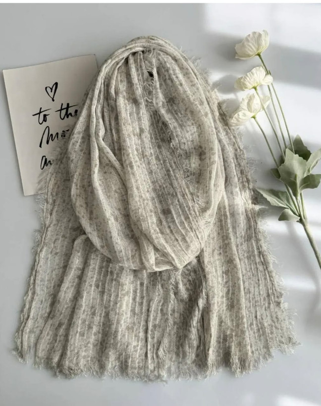 شال نخ پنبه دور ریش ابرو بادی وارداتی محصولladys scarf
