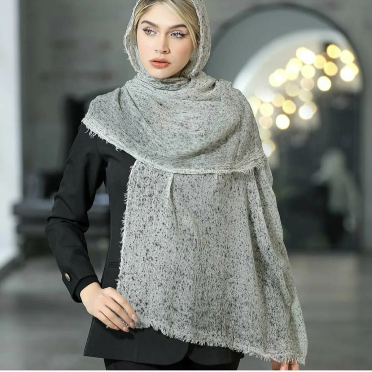 شال نخ پنیه ابرو بادیی وارداتی