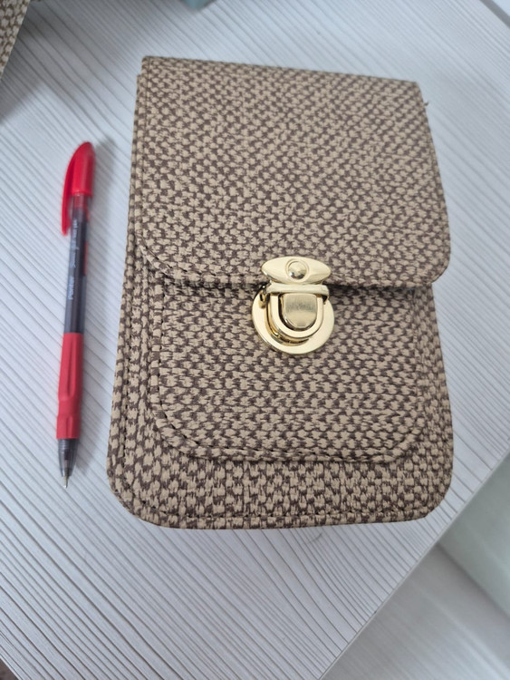 کیف کنفی با کیفیت عالی و قفل نرم و با کیفیت رنگ موکا