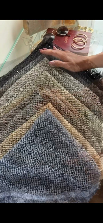 رنگبندی مینی اسکارف دور ریش وارداتی با بهترین کیفیت